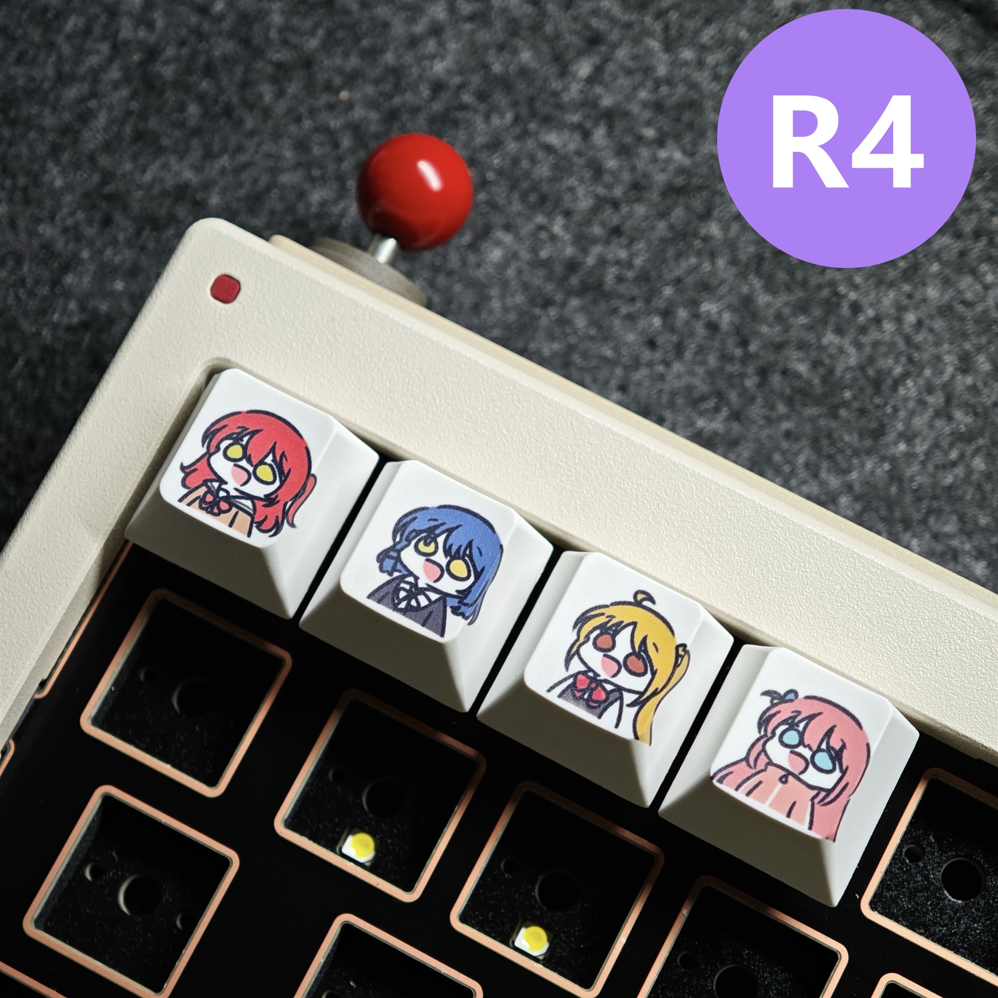 Thermally sublimated personalized keycaps, PBT material resin personalized mechanical keyboard artistic creative keycaps
