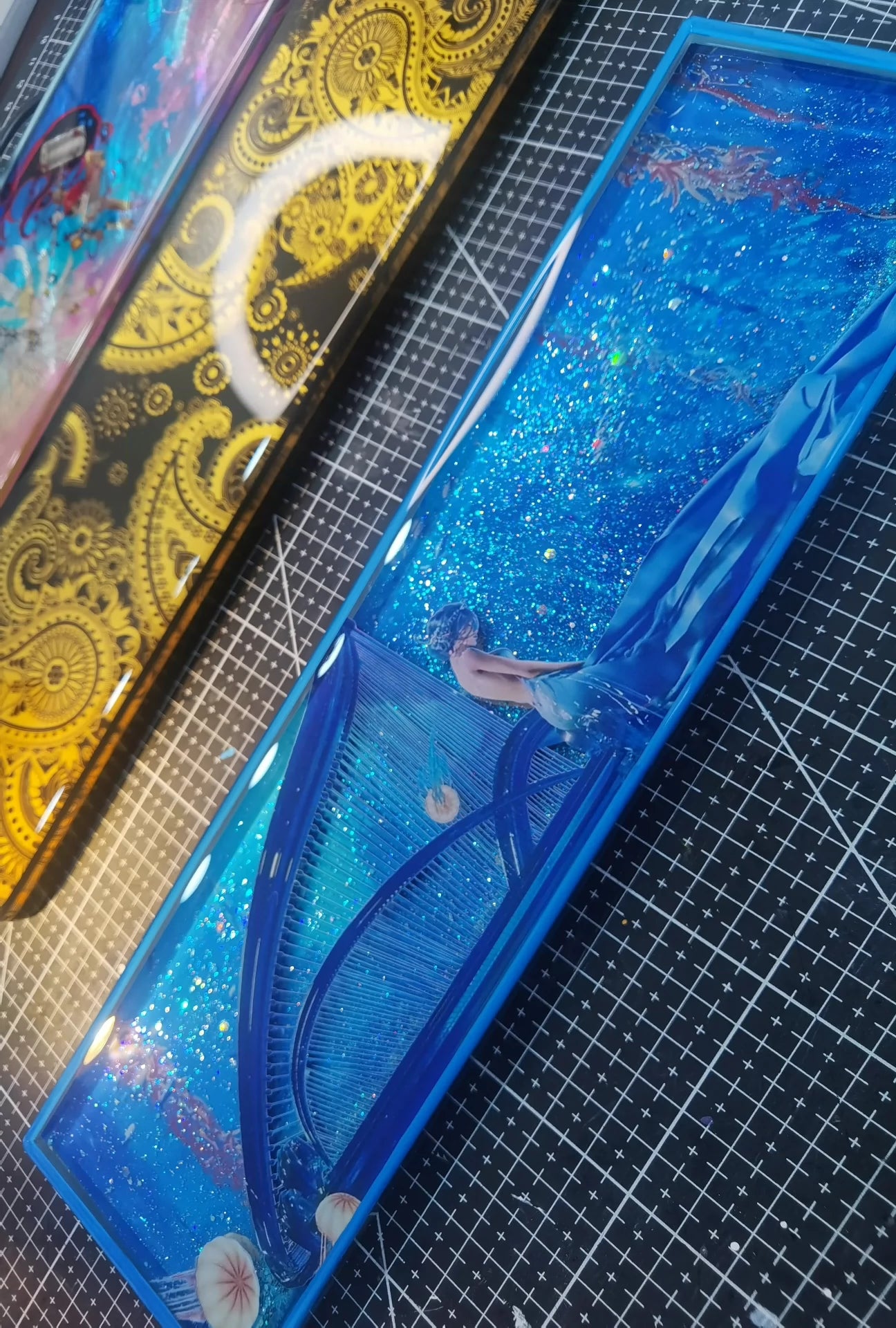 Ghost Blade series, fully hand-painted, keyboard resin handle, palm rest, keyboard peripheral accessories