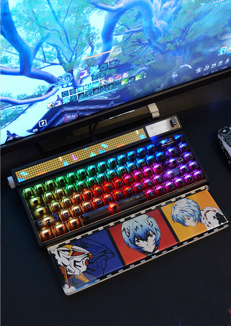EVA, Ayanami Rei theme, 30CM length resin material keyboard holder. Keyboard peripheral accessories