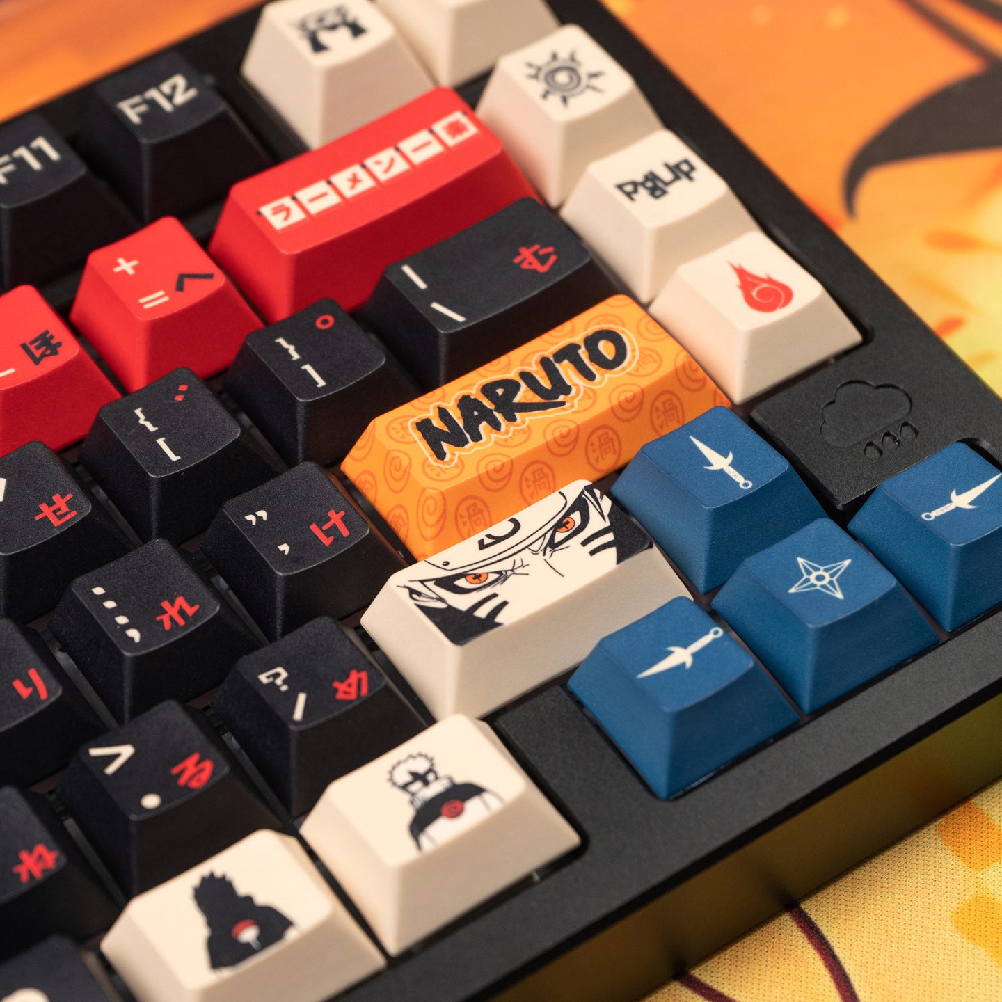 NARUTO -ナルト-theme mechanical keyboard set keycap animation peripheral anime PBT sublimation original factory height