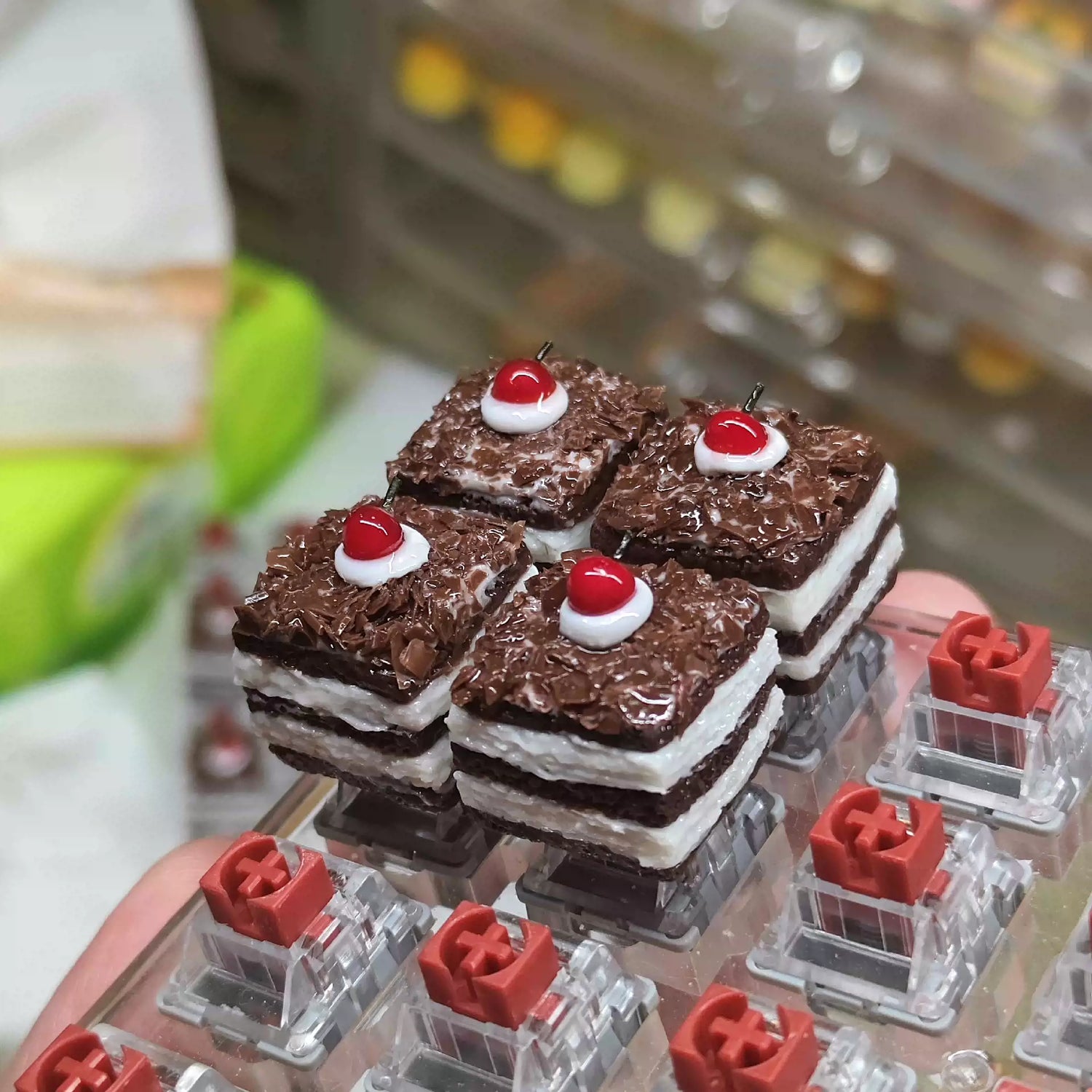 Food Collection, Handmade Resin Clay, Stone Plastic Clay, Personalized Keycaps, Artisankeycaps, Mechanical Keyboard Decorative Keycaps.