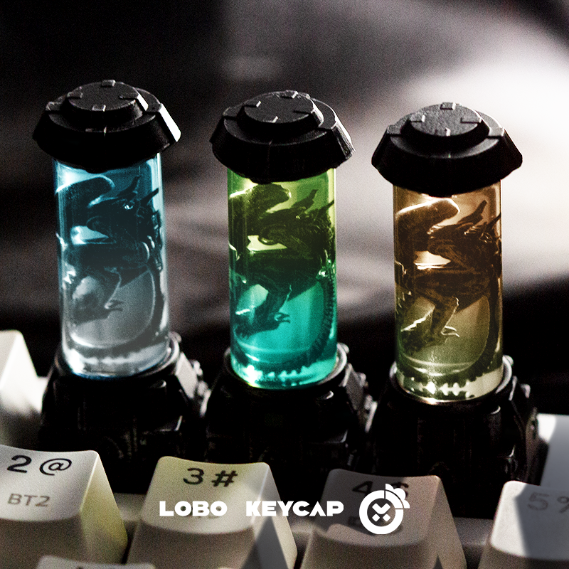 Alien series, cultivation container translucent resin personalized keycaps, anime, games, movies, creative peripheral keycaps