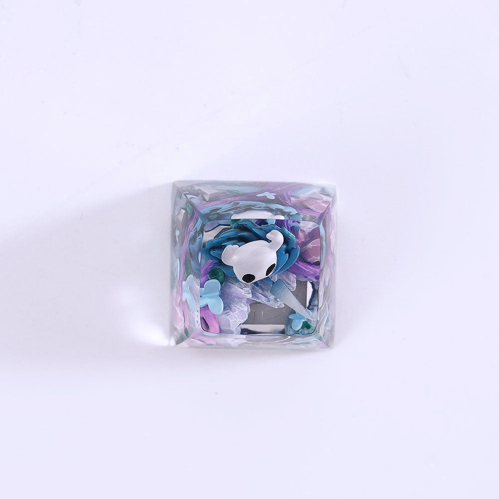 The Hollow Knight, Hollow Knight: Silksong,Crystal drops of glue seals, resin personalized keycaps, anime game artisankeycaps