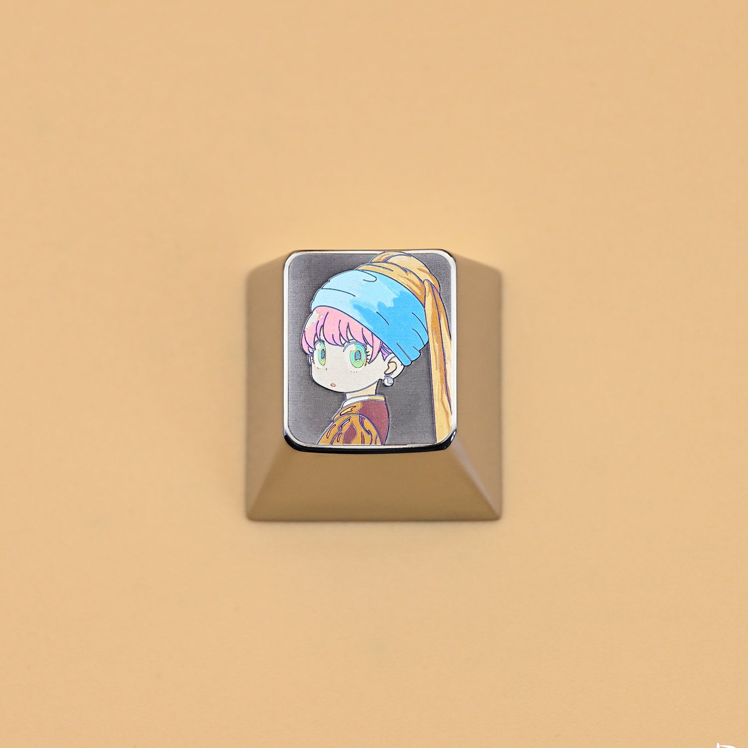 Het Meisje met de Parel, Anya1U titanium alloy personalized keycaps, anime character peripheral keycaps