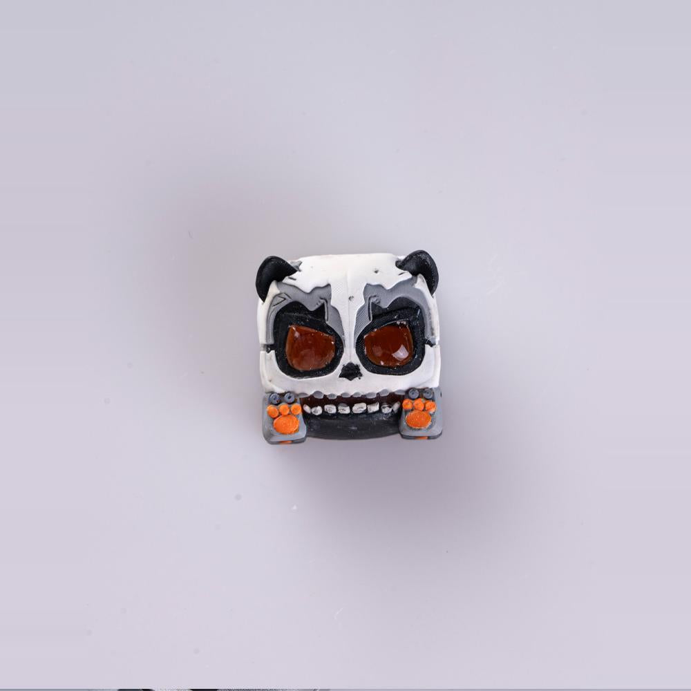 Evil Panda Artisankeycaps keycaps, personalized keycaps, transparent eyes, multi-color resin molding