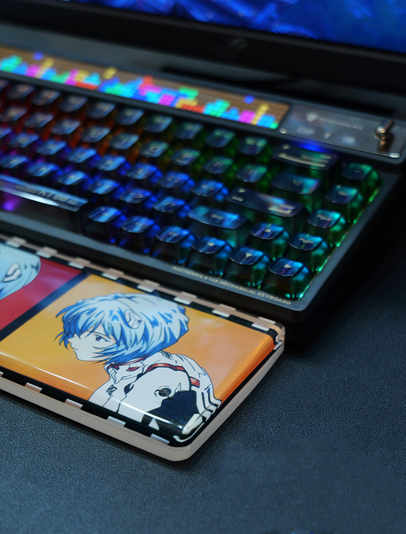 EVA, Ayanami Rei theme, 30CM length resin material keyboard holder. Keyboard peripheral accessories