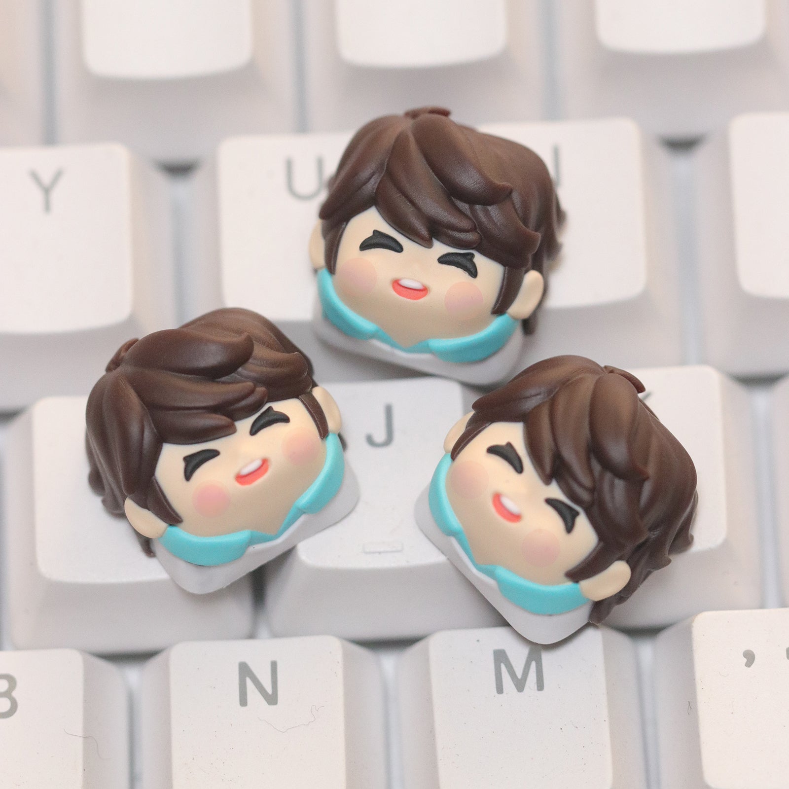 Volleyball boy!! , 1U multi-color resin molded personalized keycaps, anime, gaming, cultural and creative decorative art keycaps