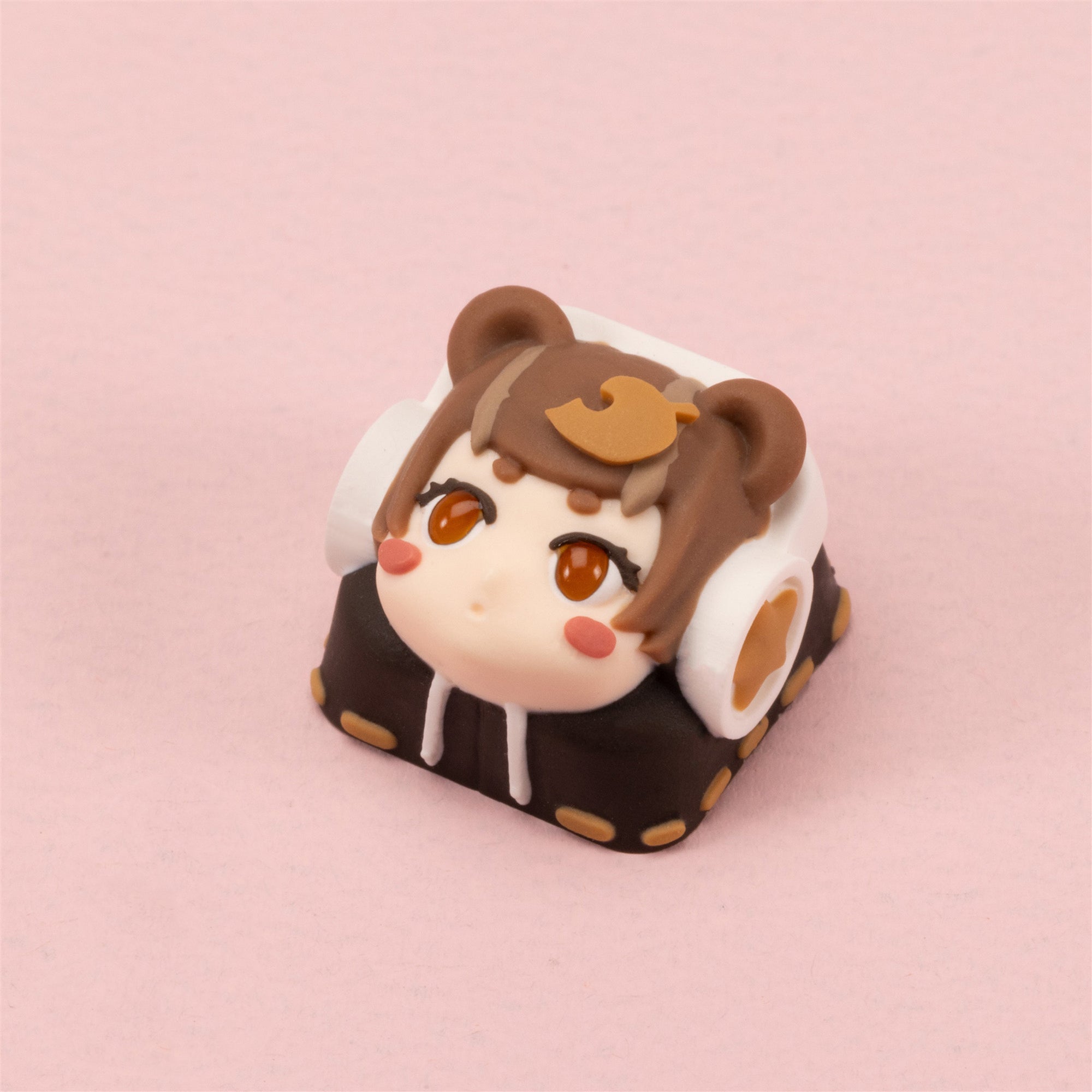 Plush rock girl group Rock Doll resin personalized keycaps, customized handmade DIY resin keycaps
