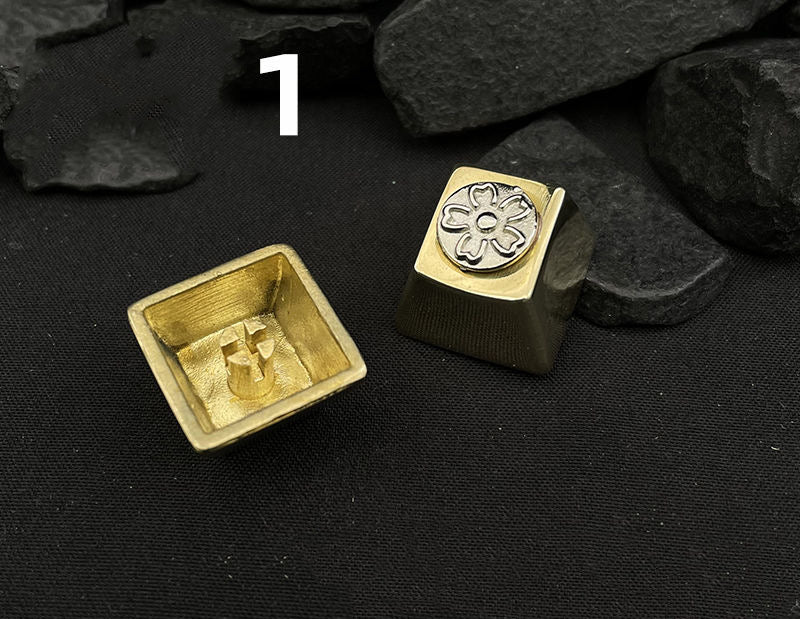 Original manufacturing of pure copper bird logo mechanical customized keyboard metal keycaps ESC keycaps