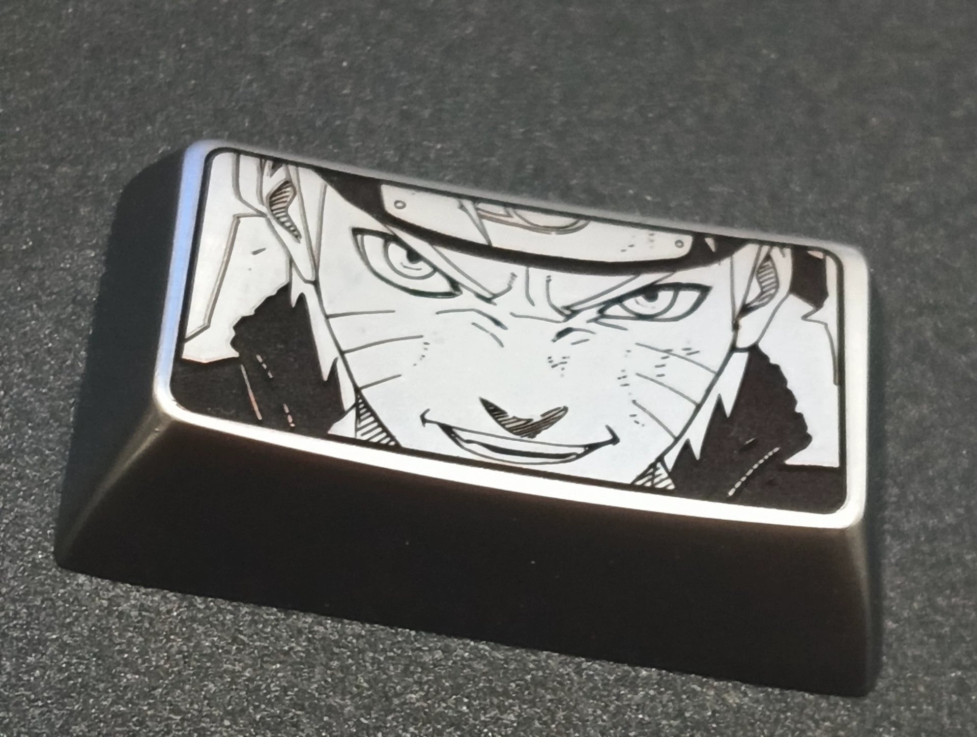 Naruto series, zinc alloy personalized keycaps, 1.5U、1.75U metal decorative keycaps, anime and game character peripheral keycaps
