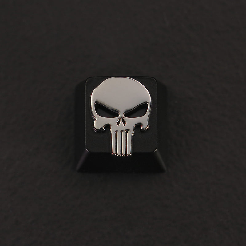 Marvel Cinematic Entertainment: Peripheral Punisher Punisher Mechanical Keyboard Zinc Aluminum Metal Transparent Personalized Keycaps