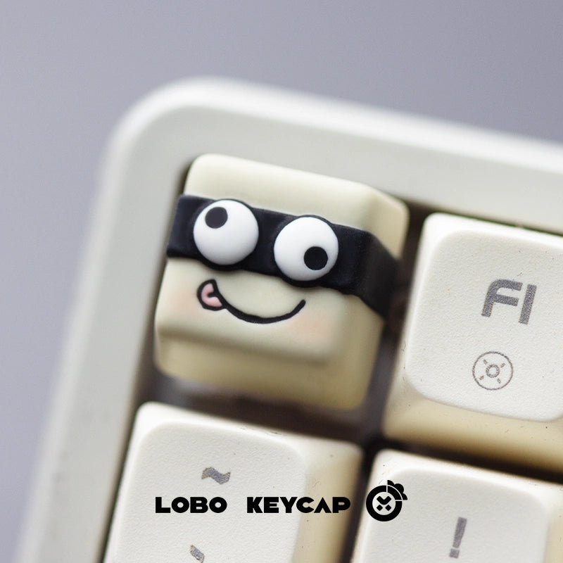 Eternal Tribulation~Reduced Intelligence Emoji Theme Personalized Design Resin Art Keycaps