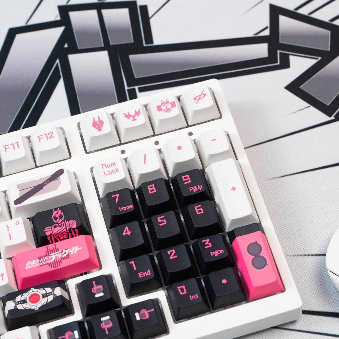 Masked Rider theme mechanical keyboard keycap animation peripheral anime PBT heat sublimation original factory height suit keycap