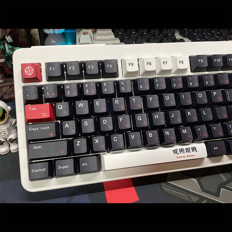 Jujutsu Kaisen Theme, PBT Material Five sided Heat Sublimation, Anime Game Series Personalized Set Decorative Keycaps