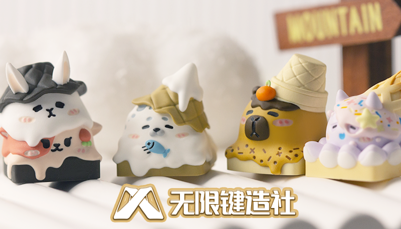 Egg tube series cute keycaps original personalized custom resin mechanical keyboard keycaps