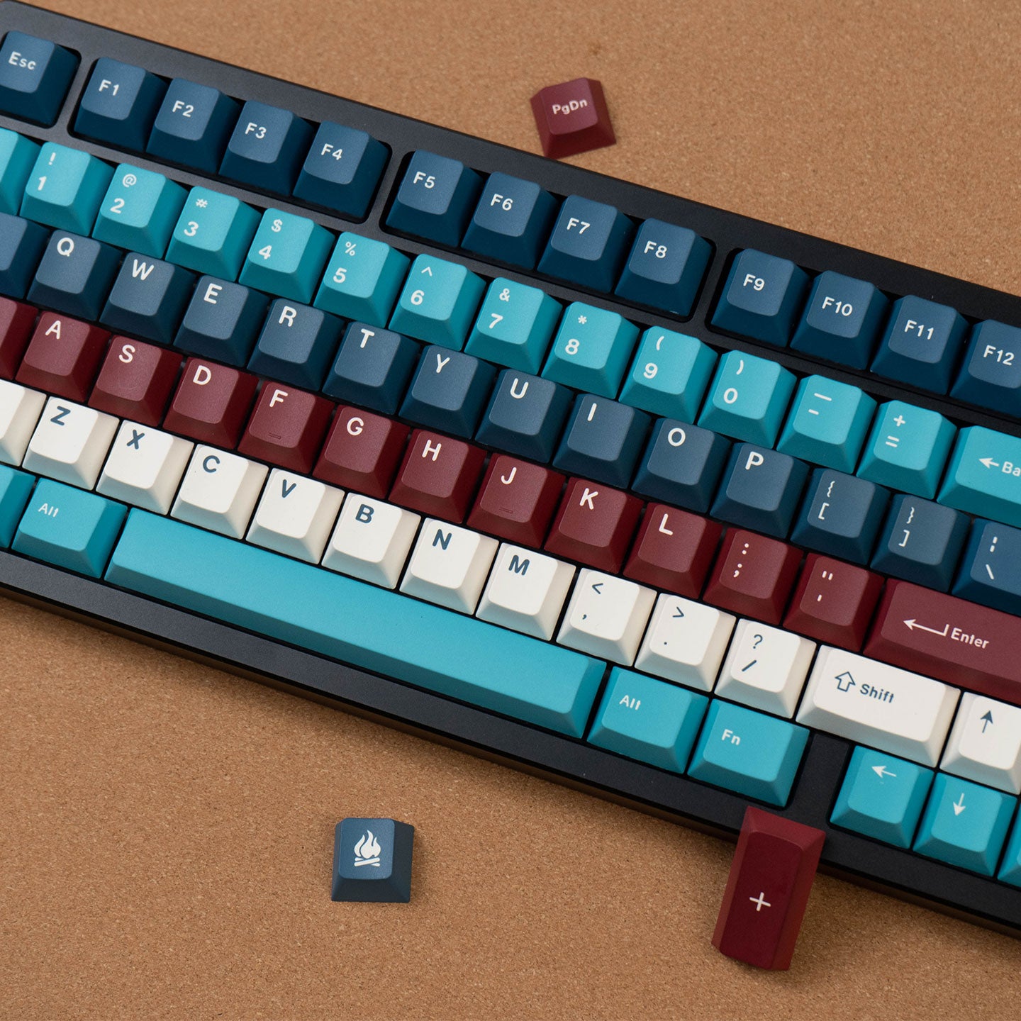 Emerald Lake Mechanical Keyboard Keycaps PBT Thermal Sublimation Customized Original Factory Height Set Keycaps