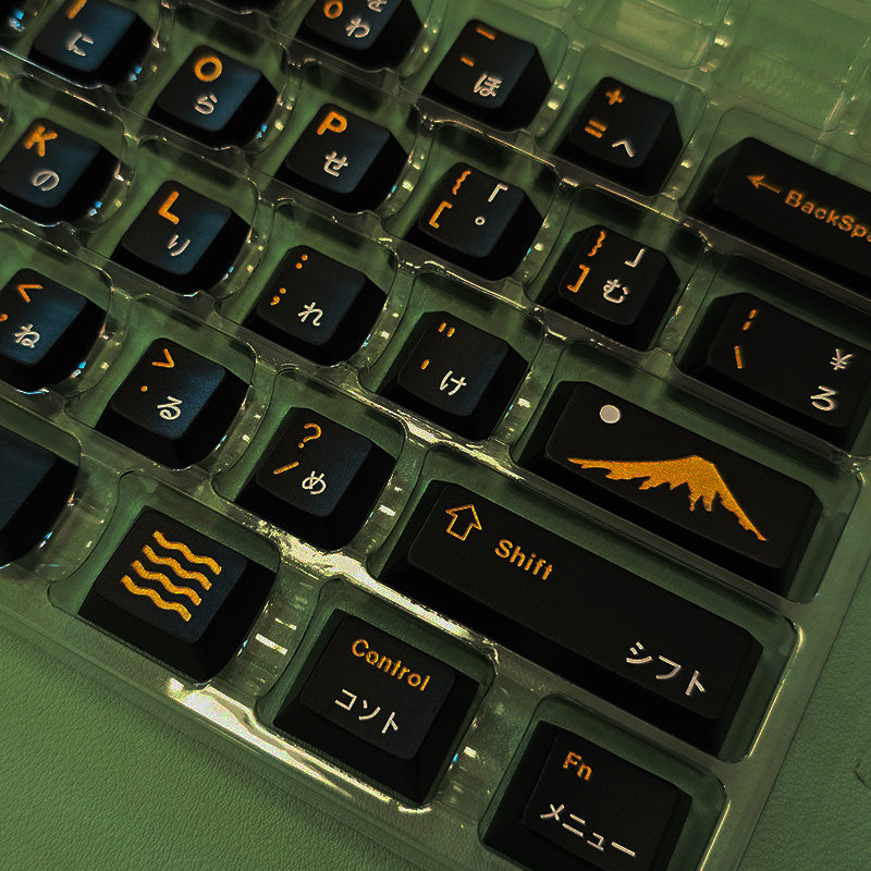White on Black+special characters, aluminum alloy CNC, enamel coloring, all metal personalized keycaps, metal keycap set