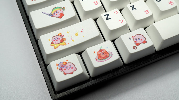 Star Kirby, Heat Sublimation Personalized Pattern 1U, PTB Material Personalized Decorative Keycap Set