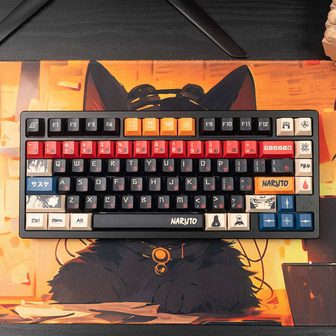 NARUTO -ナルト-theme mechanical keyboard set keycap animation peripheral anime PBT sublimation original factory height