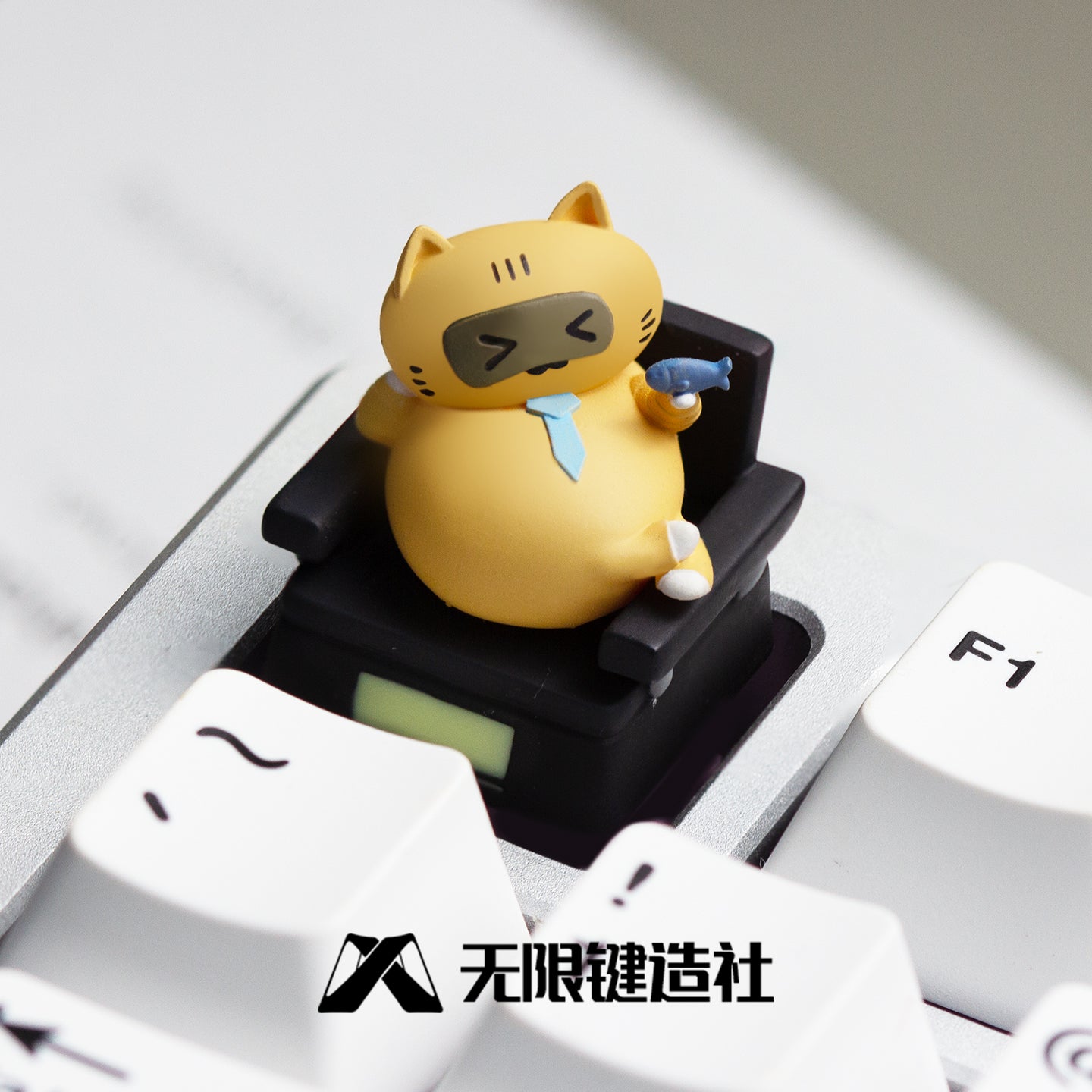 Office work status theme, multi-color resin molded personalized keycaps, cute mechanical keyboard decorative keycaps