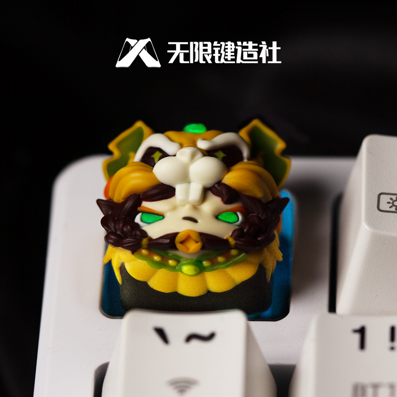 Original design, Chinese zodiac signs theme, multi-color resin molded personalized keycaps