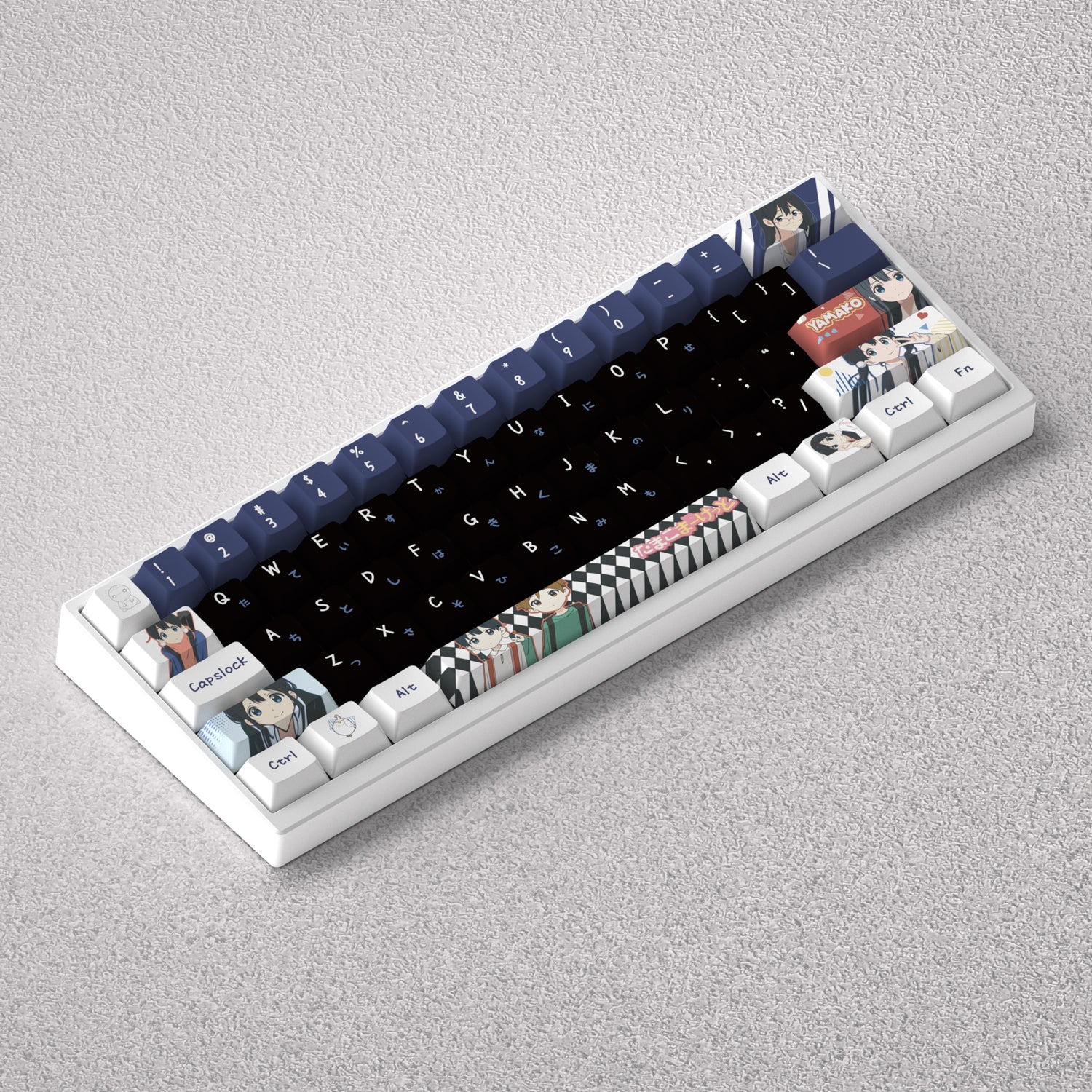 Tamako Market Theme, Kitashirakawa Tamako Anime Game Creative Personalized Keycap Set PBT Material Original Factory Height Sublimation Printing