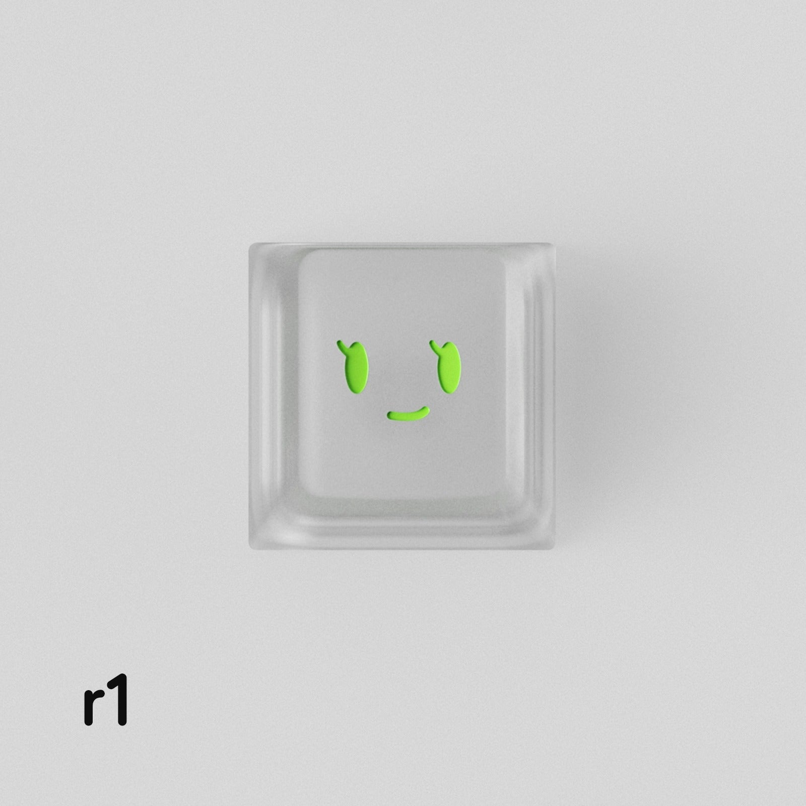 Simple smiley face expression personalized PC metal keycap smiley face customization mechanical keyboard customization keycap