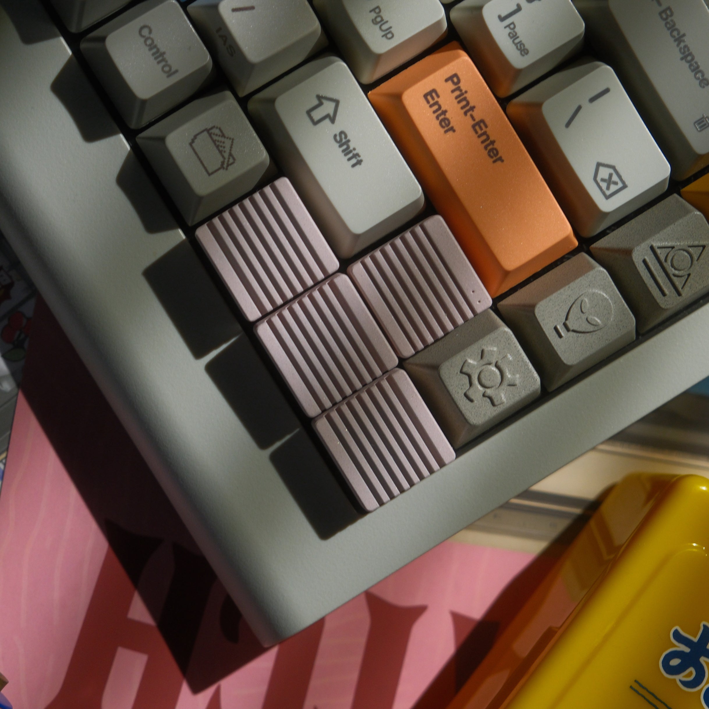 Grille directional key metal set personalized keycap retro simple CNC aluminum alloy keycap mechanical keyboard