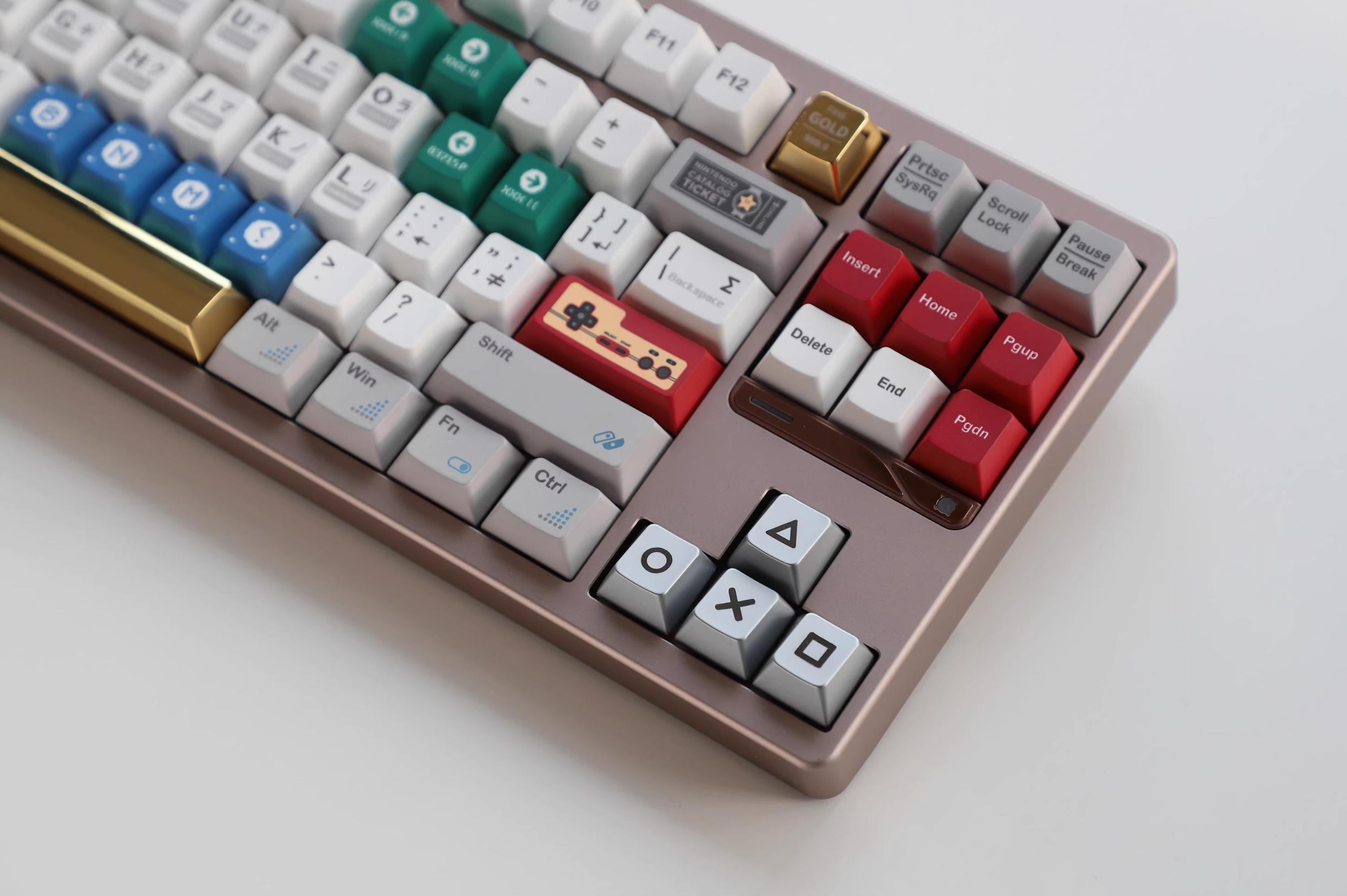 Metal minimalist pattern directional key set, zinc alloy personalized keycaps, mechanical keyboard decorative keycaps, artistic minimalist style keycaps