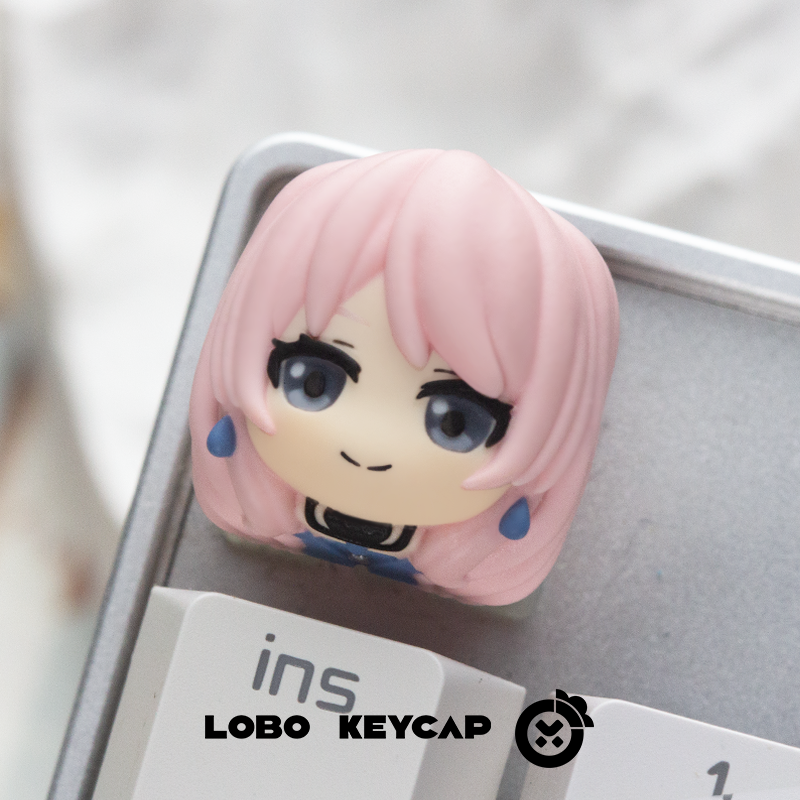 BanG Dream!, MyGO!!!!!, Multi colored resin molded keycaps, personalized keycaps, resin decorative keycaps