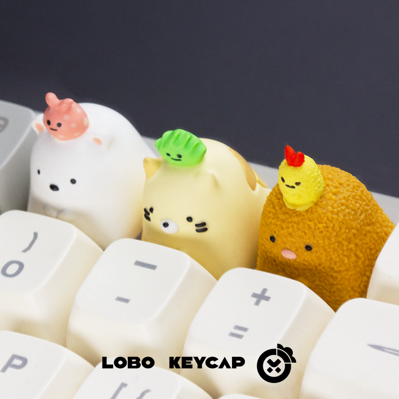 Corner Biological Personality Resin Art Keycaps Mechanical Keyboard Keycaps