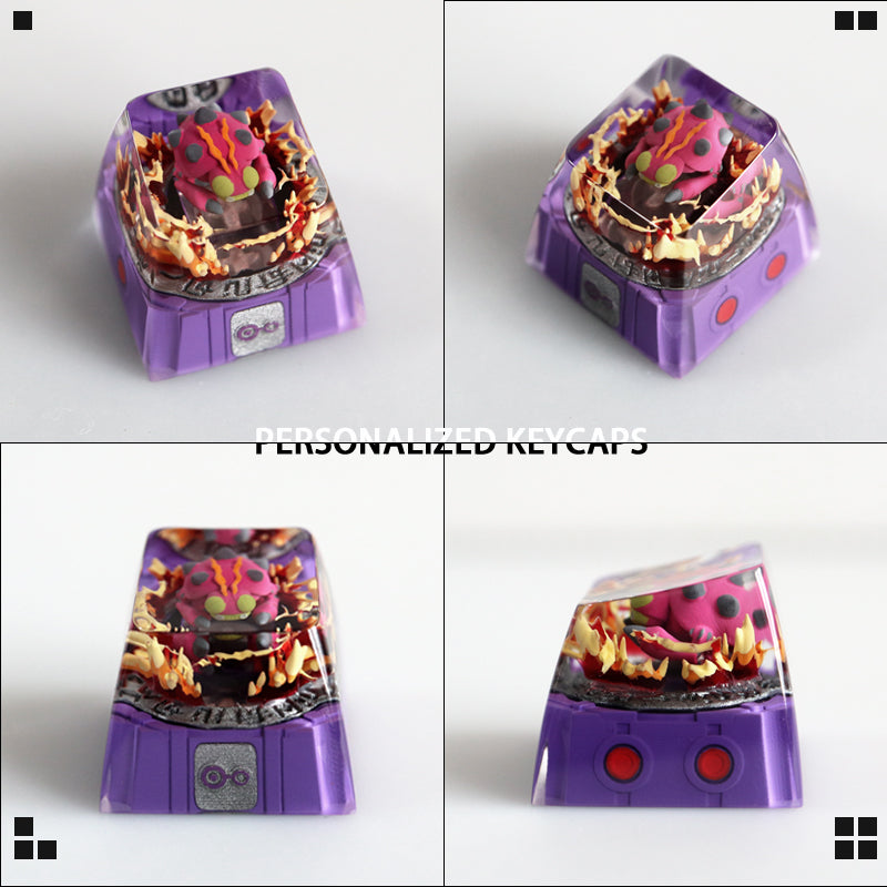 DigimonAdventure, Crystal drops of glue personalized keycaps, anime art keycaps, keyboard decorative keycaps