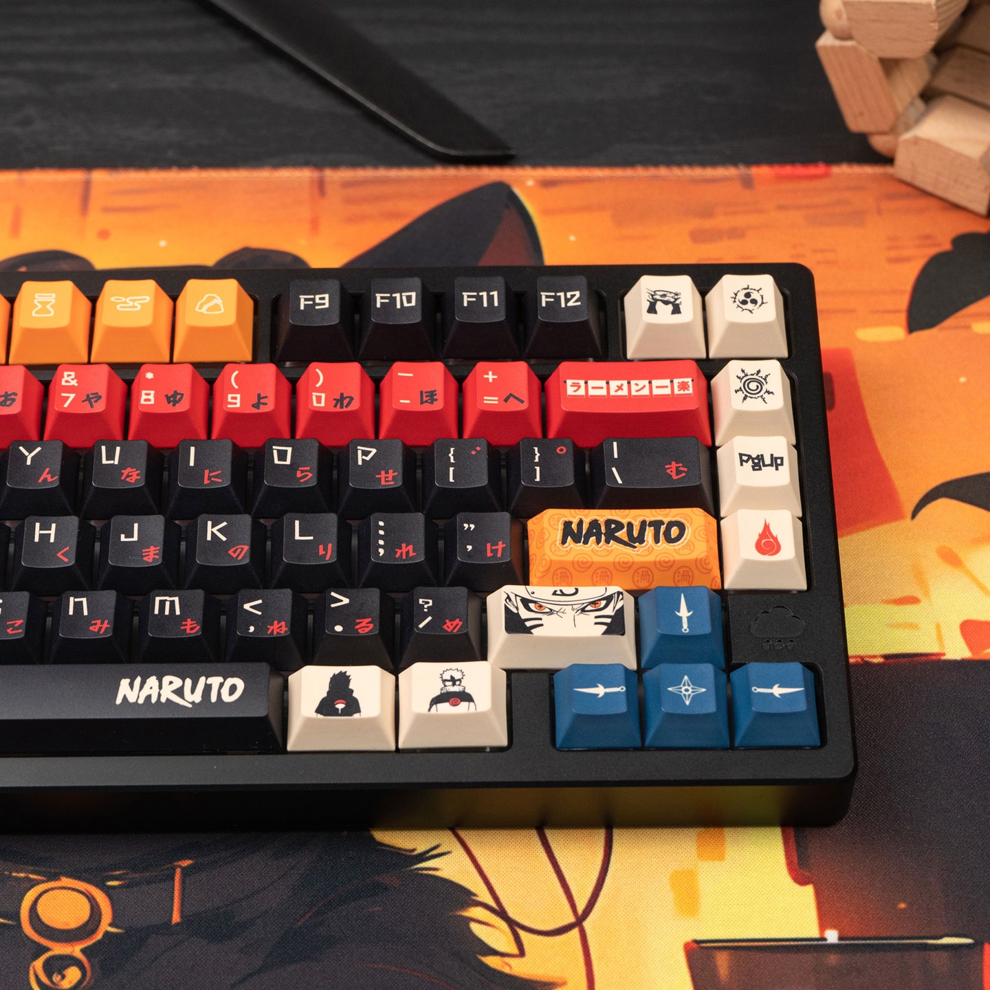 NARUTO -ナルト-theme mechanical keyboard set keycap animation peripheral anime PBT sublimation original factory height