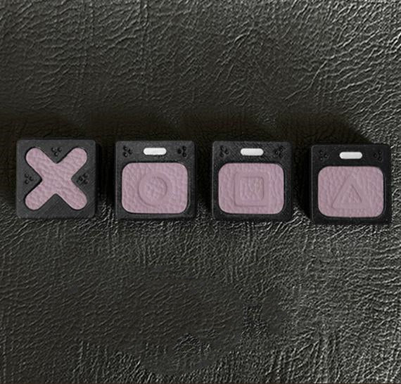 Genuine leather gaming blocks, personalized keycaps, directional keys, imitation metal coating, handmade leather keycaps, single creative keycaps, retro style keycaps