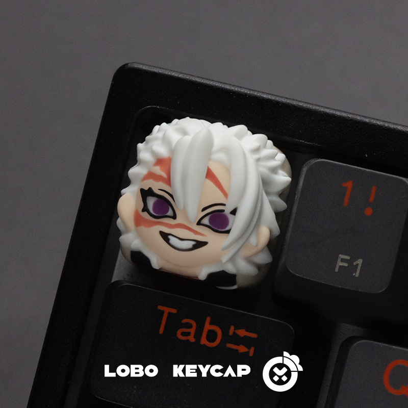 Demon Slayer, Character multi-color resin molded artisankeycaps, personalized keycaps