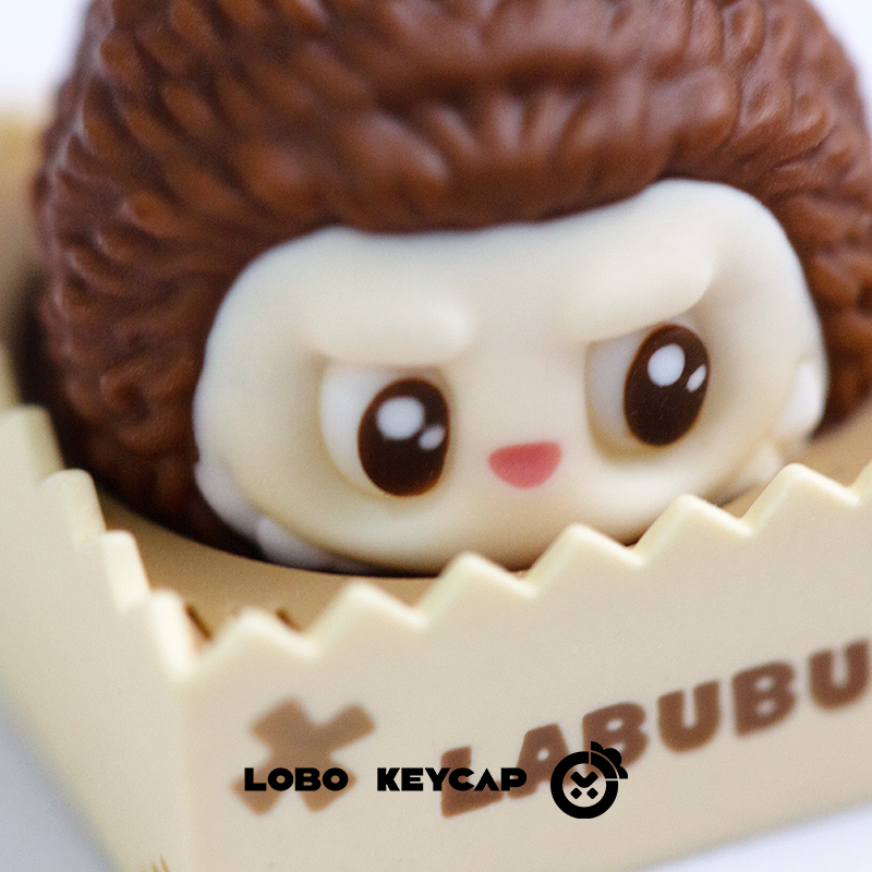LABUBU, Multi colored resin hand molded keycaps, trendy toy peripheral products, personalized keycaps, creative keycaps