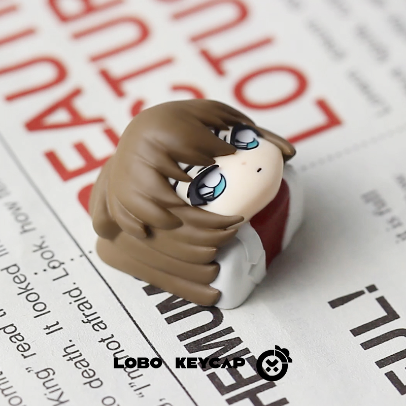 DetectiveConan, Multi colored resin molding, resin personalized keycaps, craftsman keycaps, decorative keycaps