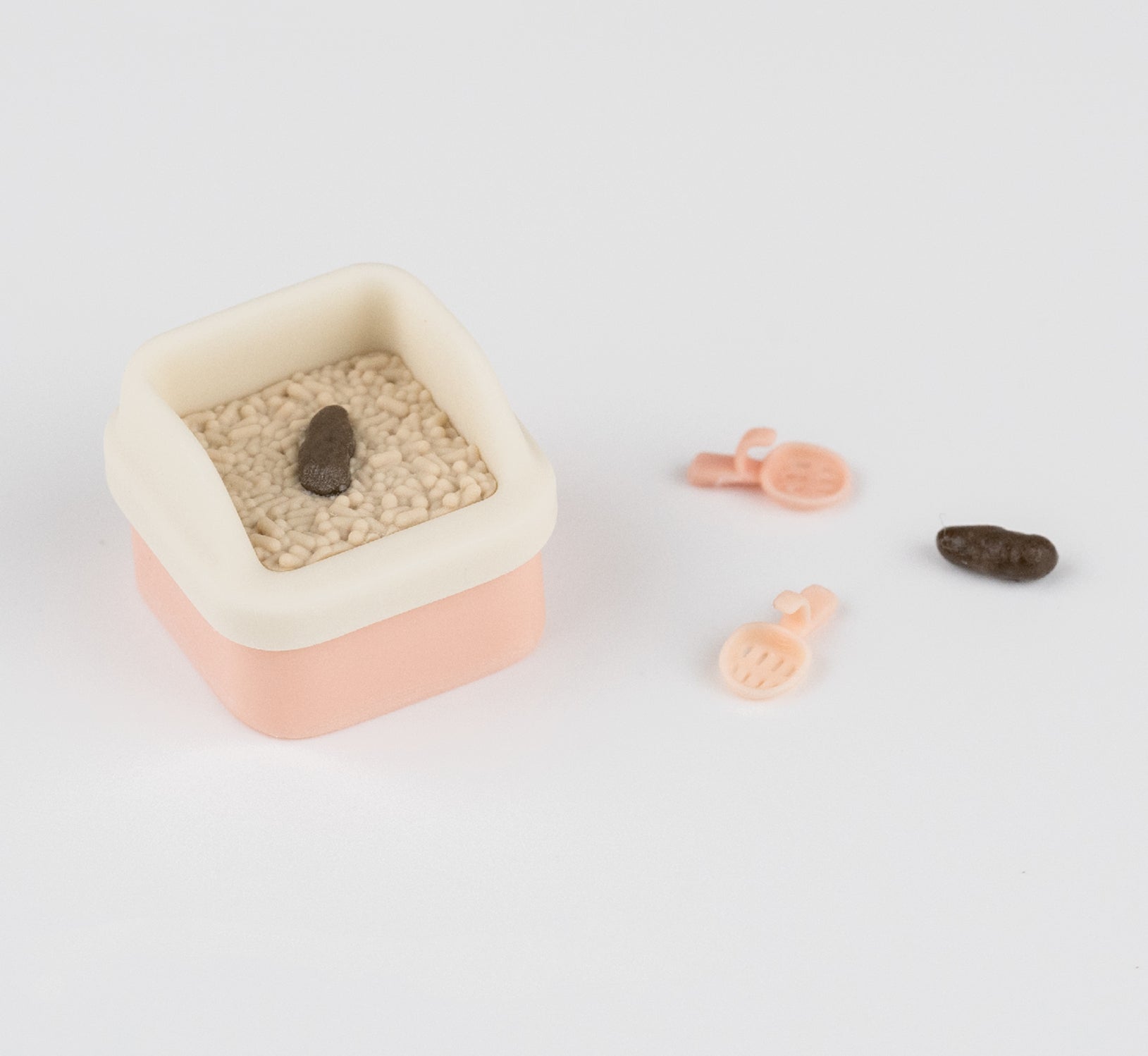 Cat litter box keycaps, personalized keycaps, mechanical keyboard peripherals, funny and creative keycaps