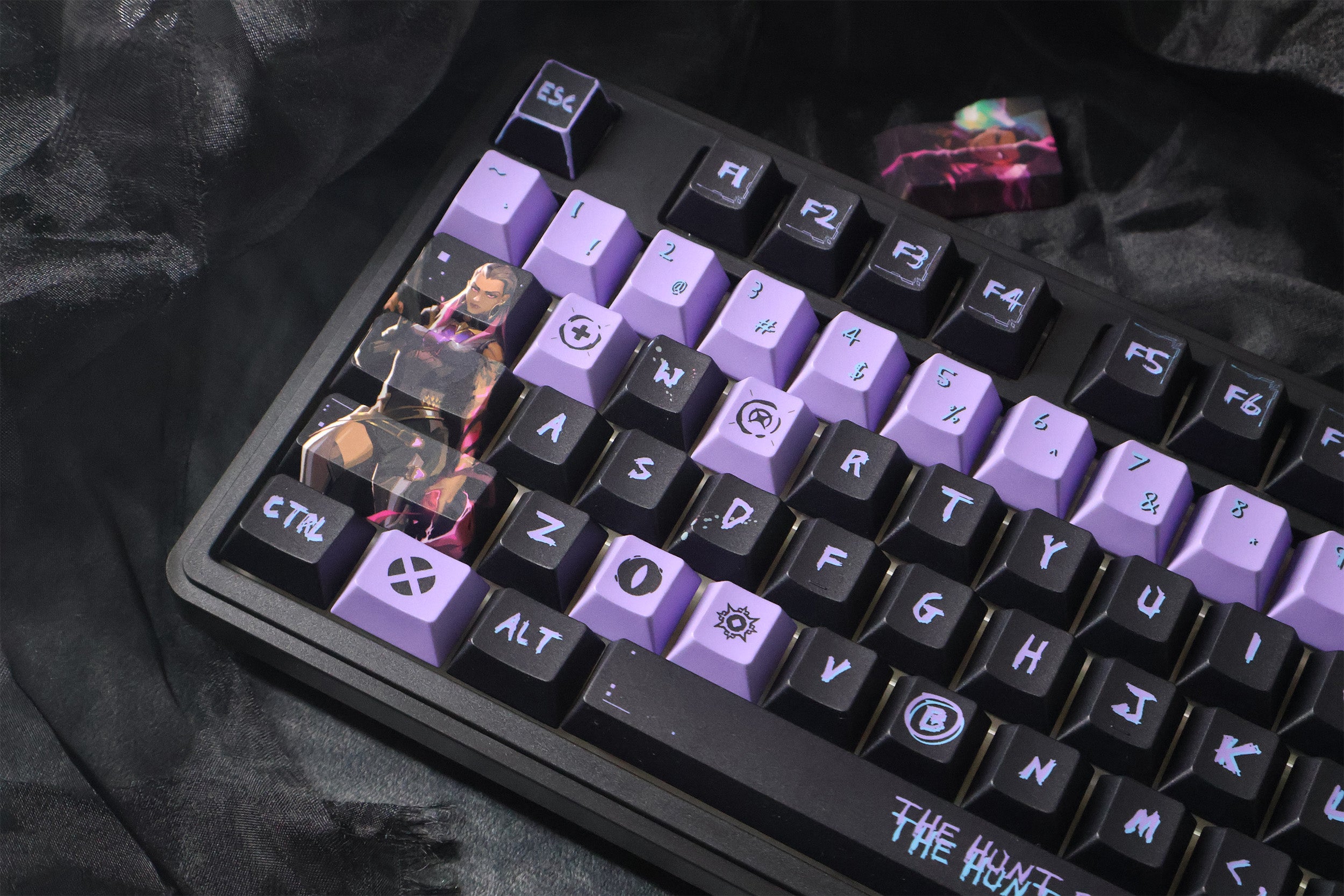 VALORANT, Vampire themed keycap anime game culture creativity peripheral mechanical keycap five sided thermal sublimation PBT material personalized keycap set