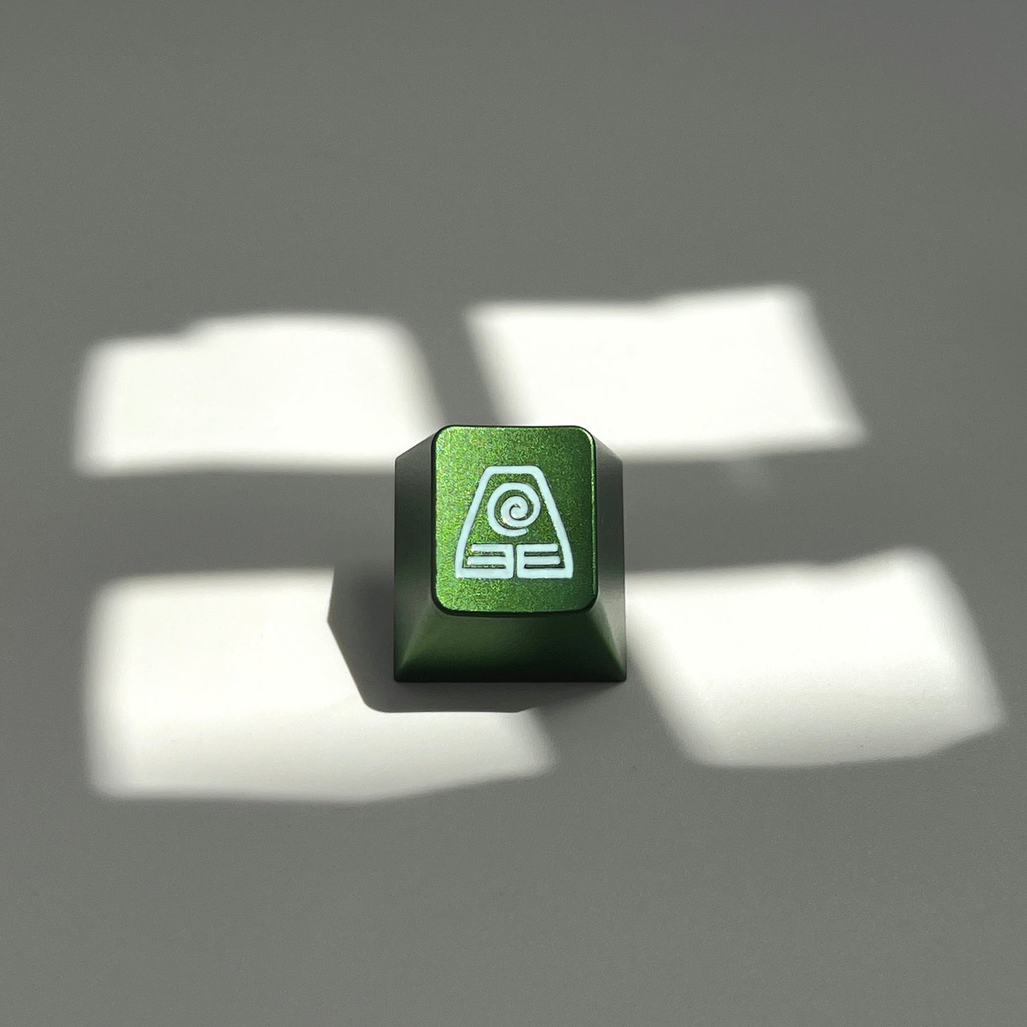 Elemental personality metal keycaps, original factory R4 height aluminum alloy, CNC aluminum metal keycaps, customized mechanical keyboard keycaps