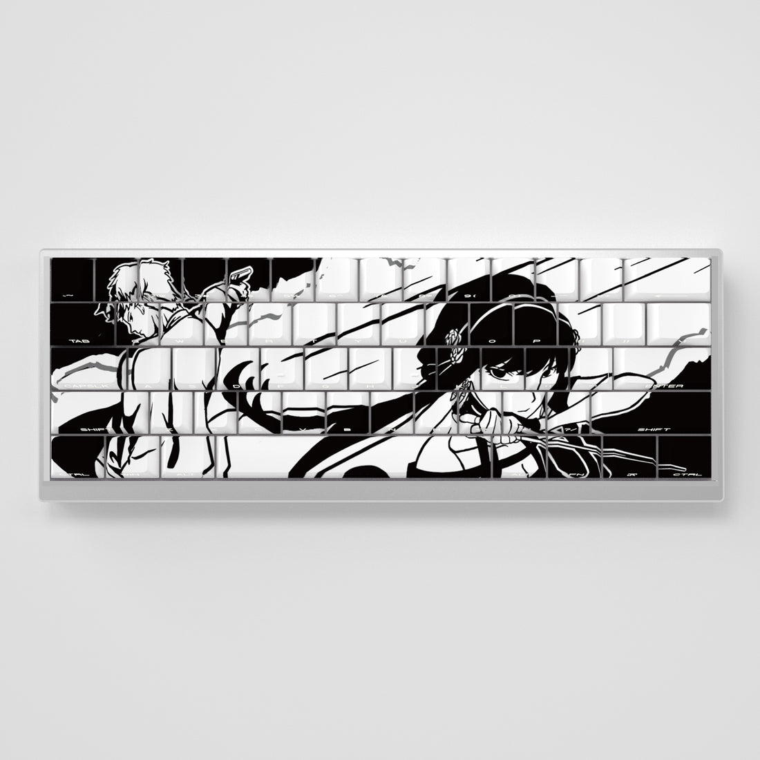 SPY×FAMILY, Yor Forger, Side engraved translucent PBT material set keycaps, personalized cartoon keycaps