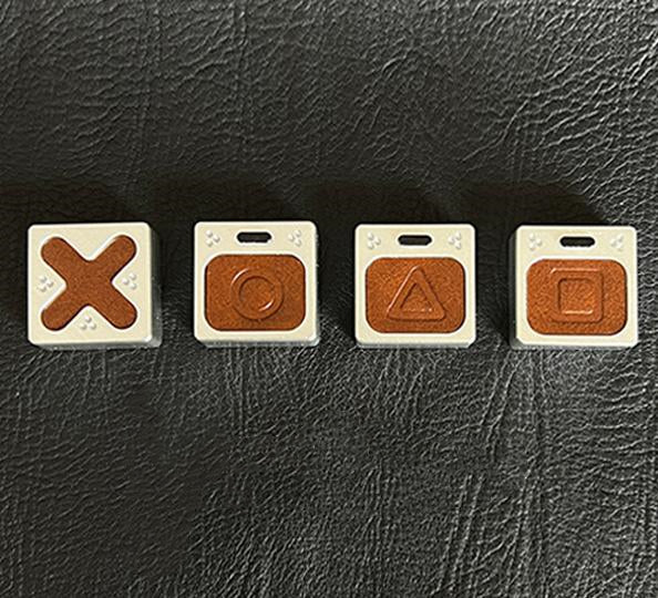 Genuine leather gaming blocks, personalized keycaps, directional keys, imitation metal coating, handmade leather keycaps, single creative keycaps, retro style keycaps
