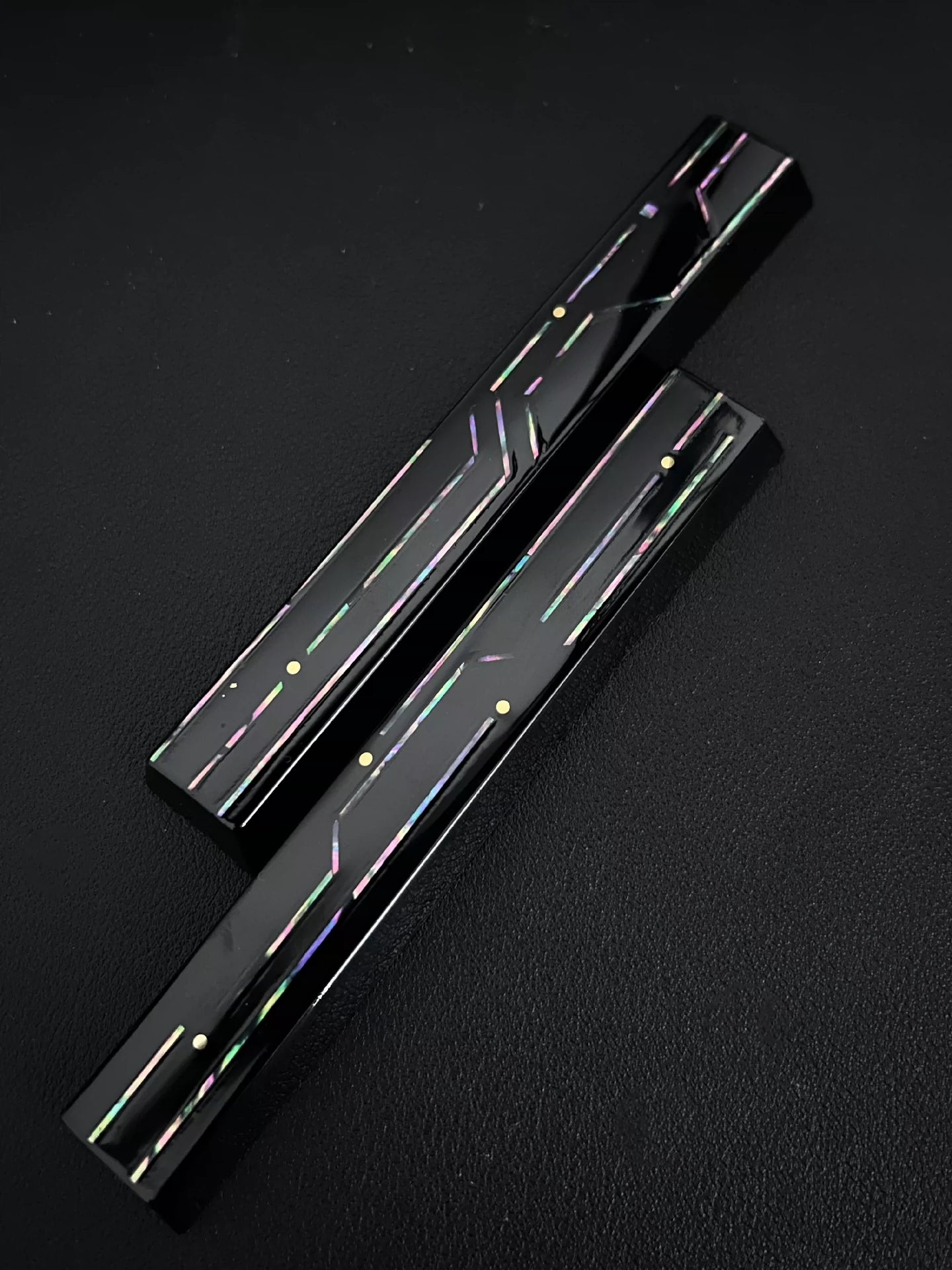 Chinese lacquer, mother of pearl circuit keycaps, Gexing keycaps, 6.25U space decoration keycaps