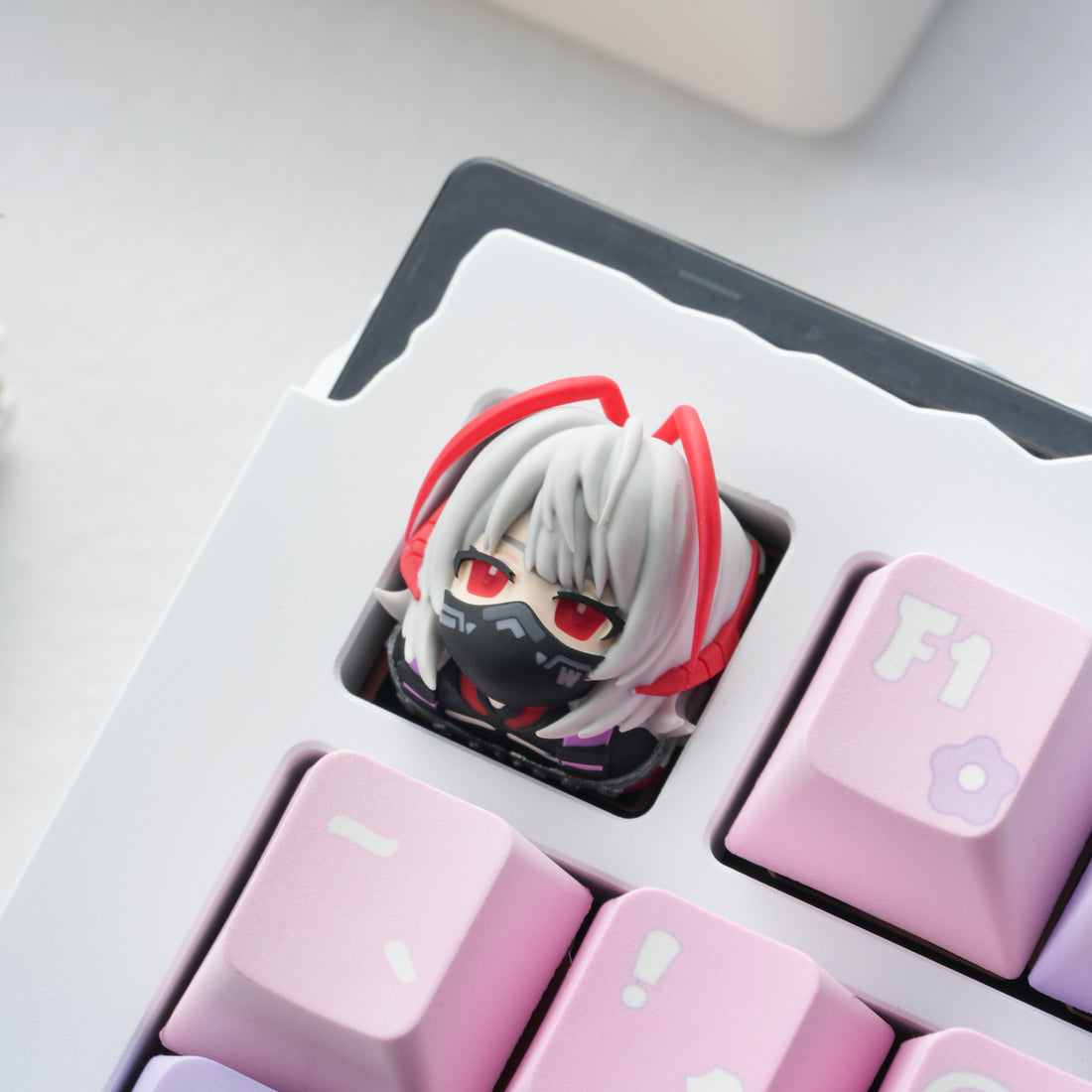 Delta Action, multi-color resin molded personalized keycaps, mechanical keyboard decorative keycaps, resin handmade keycaps