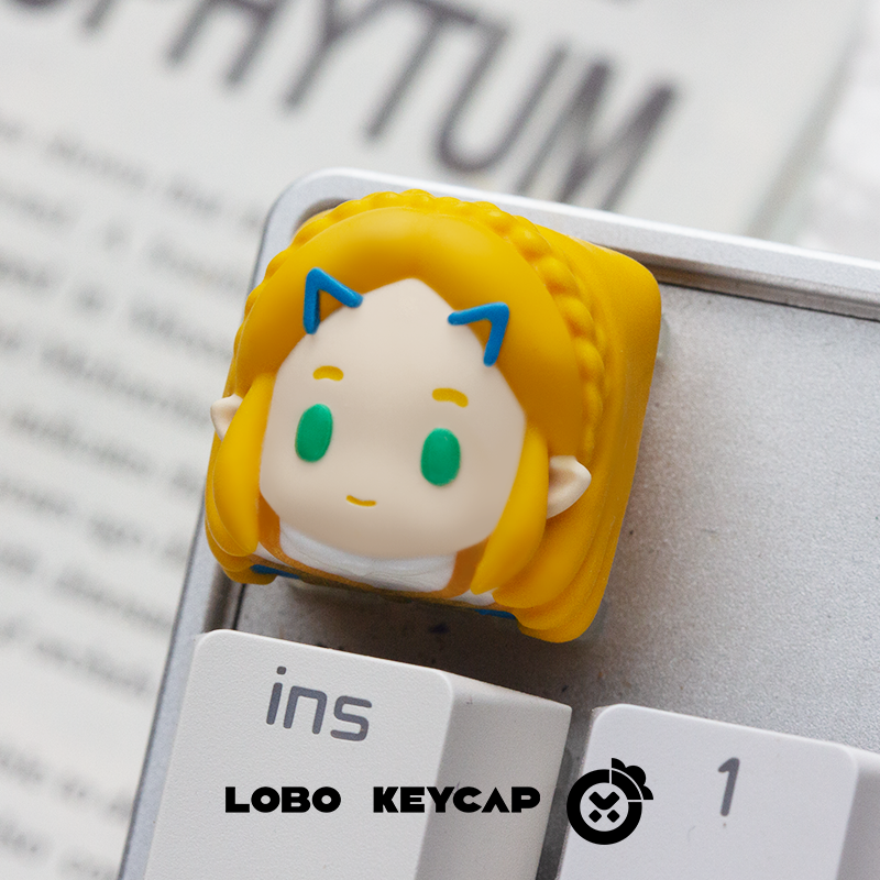 Legend of Zelda~Link, multi-color resin molded keycaps, artisankeycaps