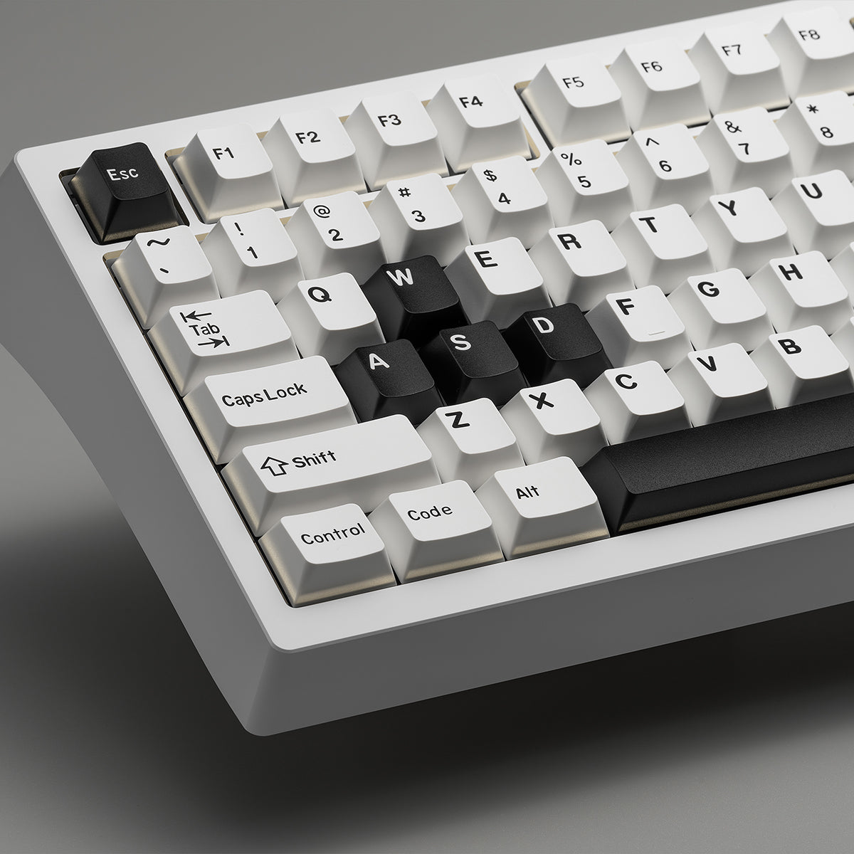 WOB Basic Black and White Theme Mechanical Keyboard Keycap Complete Set PBT Thermal Sublimation Original Factory Highly Personalized Keycap Set