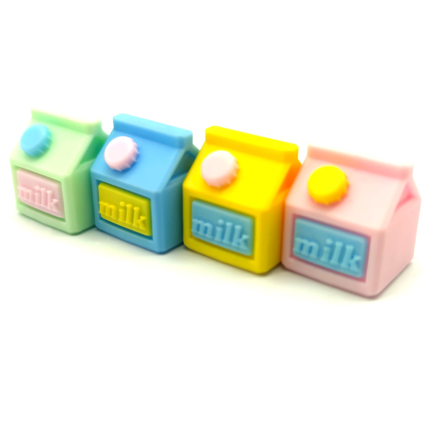 Milk box, multi-color resin personalized keycaps, mechanical keyboard decorative keycaps