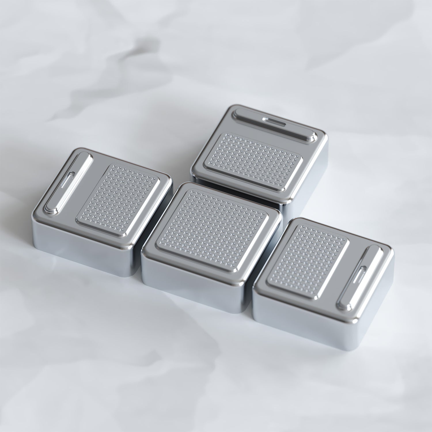 Aluminum alloy customized keycaps, speaker shaped combination directional keys.