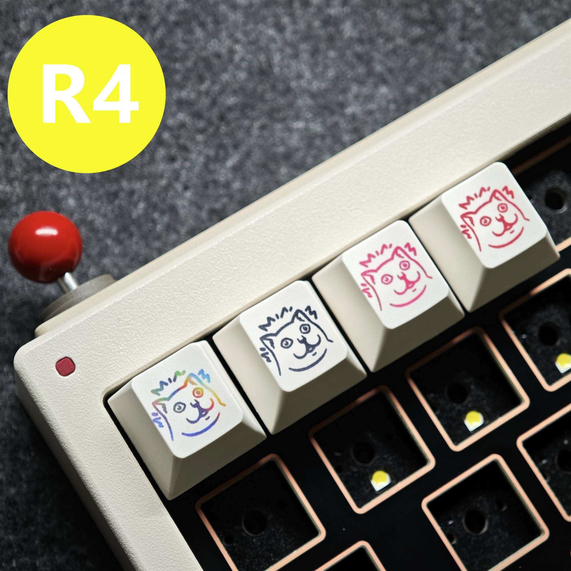 Thermally sublimated personalized keycaps, PBT material resin personalized mechanical keyboard artistic creative keycaps