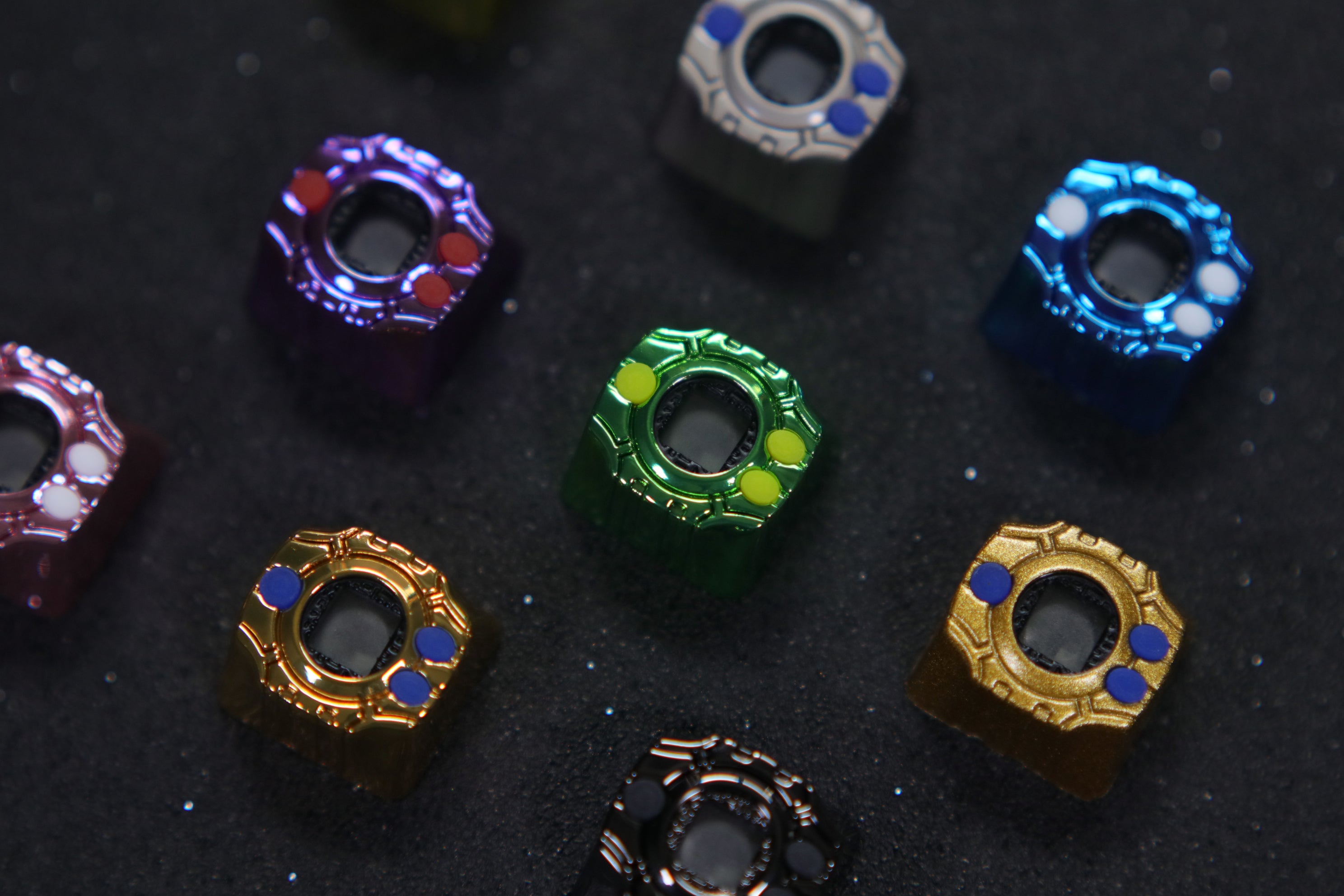 Digimon peripheral mechanical keyboard zinc, aluminum alloy anodized metal personalized keycaps